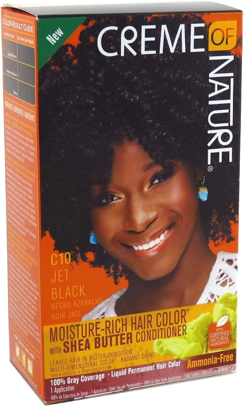 Creme Of Nature Color C10 Jet Black Kit (2 Pack)