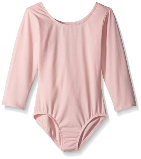 Jacques Moret Little Girls' Dance 3/4 Sleeve Basic Leotard, Pink, X-Small - Personal Care