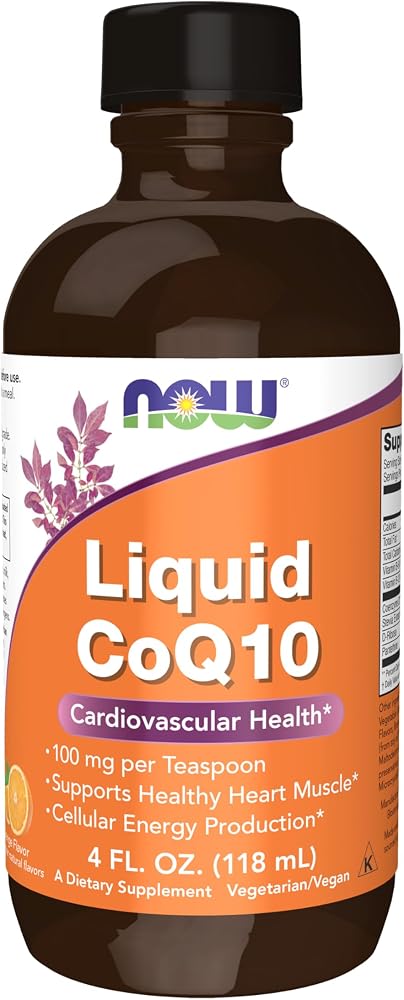 NOW Supplements, CoQ10 Liquid, 100 mg per Teaspoon, 4 fl. oz