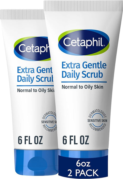 Cetaphil Exfoliating Face Wash, Gentle Daily Scrub, Sensitive Skin, 6oz - Personal Care