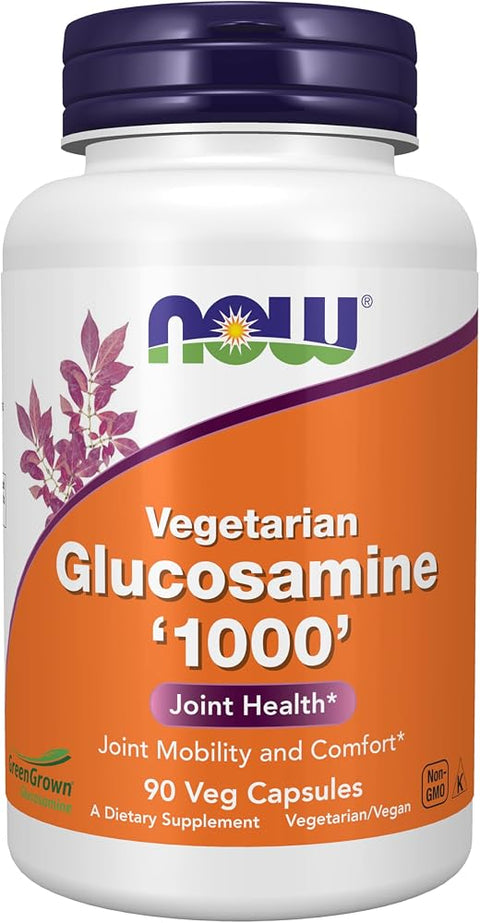 NOW Supplements, Vegetarian Glucosamine '1000', w/ GreenGrown®, 90 Veg Caps