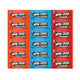 Generic Now and Later Fruit Candy Assortment, 3 Flavors - Tropical Punch, Blue Raspberry, Strawberry, 0.93 Oz (18-Pack)