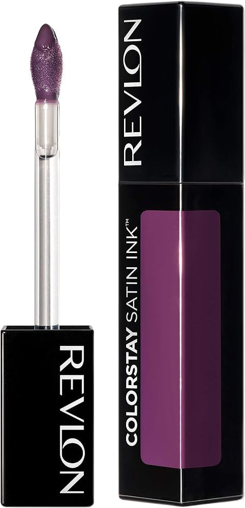 Revlon ColorStay Satin Ink Liquid Lipstick, Longwear Rich Lip Colors, 023 Up All Night, 0.17 fl oz - Lip Makeup - Beauty