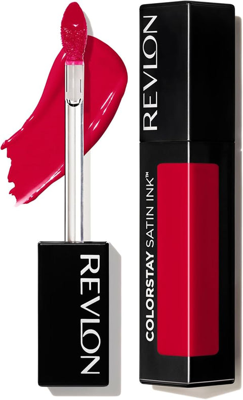 Revlon ColorStay Satin Ink Lipstick, 019 My Own Boss, 0.17 fl oz - Longwear liquid lipstick with rich satin sheen. - Lip Makeup - Beauty