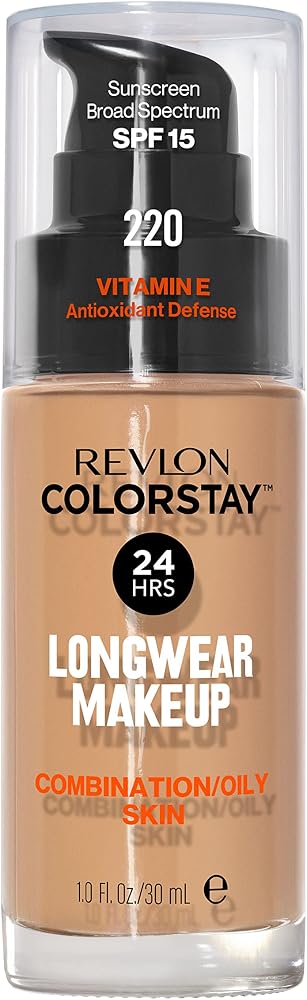 Revlon Colorstay Longwear Makeup Combo/Oily, 220 Natural Beige, 1 fl oz - Personal Care