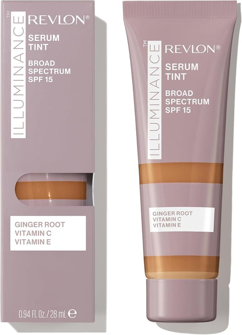Revlon Illuminance Tinted Serum, Triple Hyaluronic Acid, Evens Out Skin Tone Over Time and Hydrates All Day, SPF 15, 417 Warm Caramel, 0.94 fl oz. - Skincare - Anti-Aging
