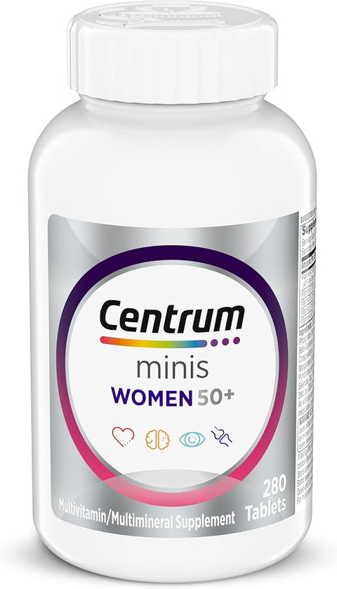 Centrum Minis Silver Women's Multivitamin, Women 50 and Over, 280 Tablets