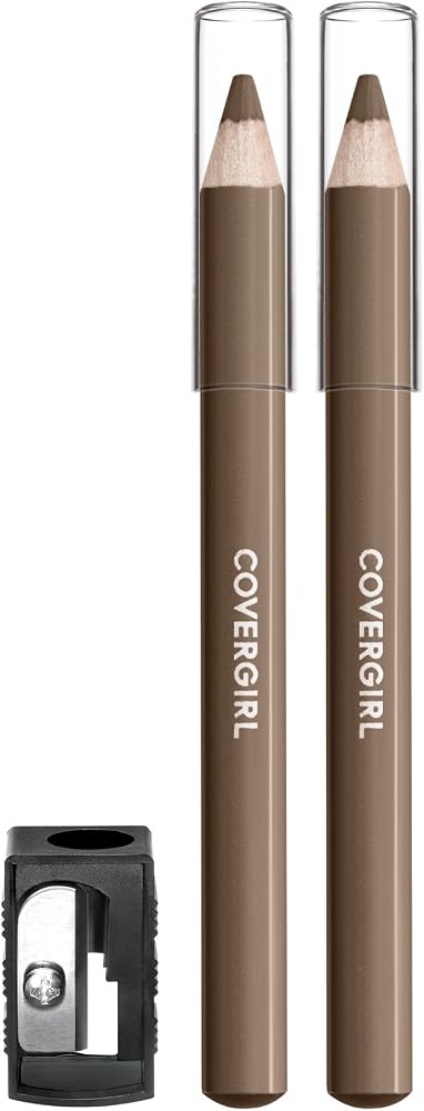 COVERGIRL - Easy Breezy Brow Fill + Define Brow Pencil, Sharpener Included, Long-Lasting, Deeply Pigmented, Blendable Formula, 100% Cruelty-Free