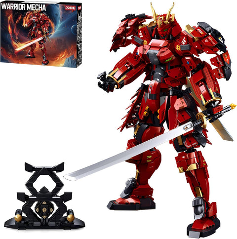 CSNRHG Double Knife Flow Samurai mech Robot Model Building Blocks Toy Set