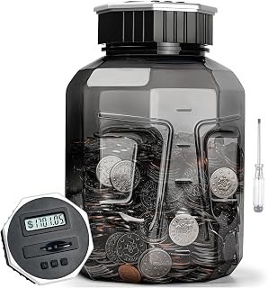 X-Large Piggy Bank for Adults Kids, Digital Coin Counting Bank LCD Counter