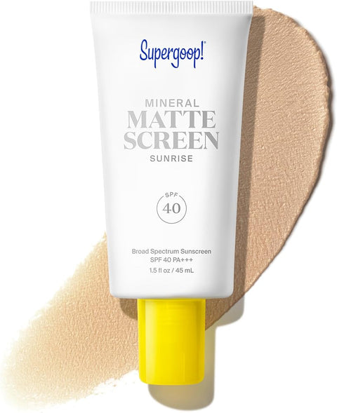 Supergoop! Mattescreen Mineral Tinted Face Sunscreen SPF 40 - Personal Care