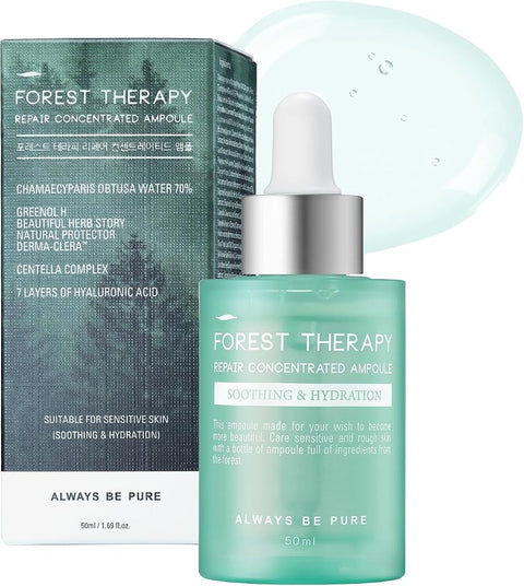 Hydrating Korean Serum with Centella Asiatica & Hyaluronic Acid Serum | Barrier Repair Ampoule for Sensitive & Acne-Prone Skin, Lightweight Facial Serum, 1.69oz(50ml)