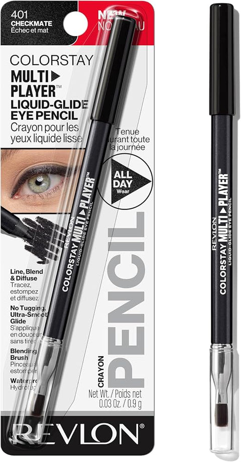 Revlon ColorStay Multiplayer Eye Pencil, 401 Checkmate, 0.03 oz - Personal Care