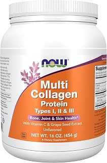Now Supplements, Multi Collagen Protein Types I, II & III Powder, 16 oz