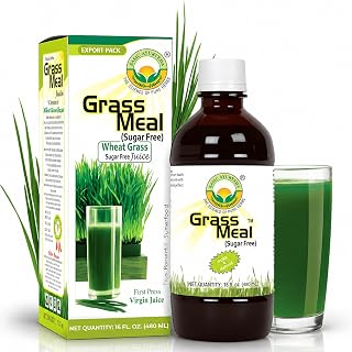 Basic Ayurveda Wheatgrass Sugar Free Juice | 16.23 Fl Oz (480ml) | Chlorophyll-Rich Plant-Based Wellness Drink | Supports Digestion & Energy | No Added Sugar | Gluten-Free, Non-GMO & Vegan