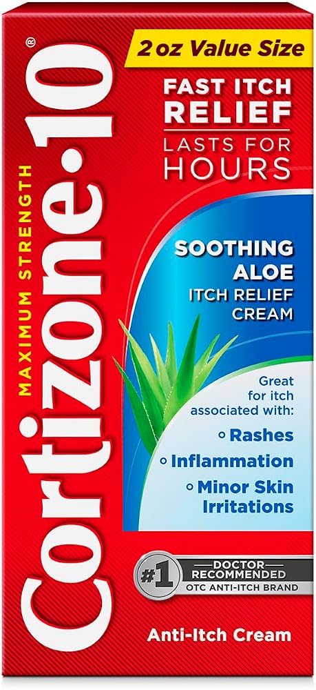 Cortizone-10 Max Strength Soothing Aloe Itch Relief Cream, 2 oz.
