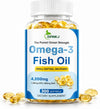 Omega-3 Fish Oil 4200mg, Burpless Mini Softgels, Wild-Caught, 300 Count