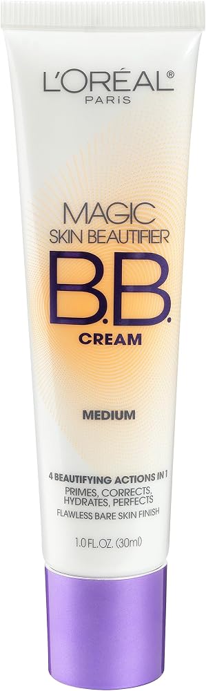 L'Oreal Paris Magic BB Cream, Hydrating Skin Beautifier & Color Changing Foundation, Light Coverage, Medium, 1 fl oz. - Personal Care