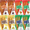 Baked Snack Sticks Variety Pack 8 Pack 1.09 oz Individual Bags, Crunchy and Savory Pretzel Snacks, Assorted Flavors: Spicy Barbeque, Sweet Corn, Pizza, Sour Cream & Onion, Perfect for Kids and Adults