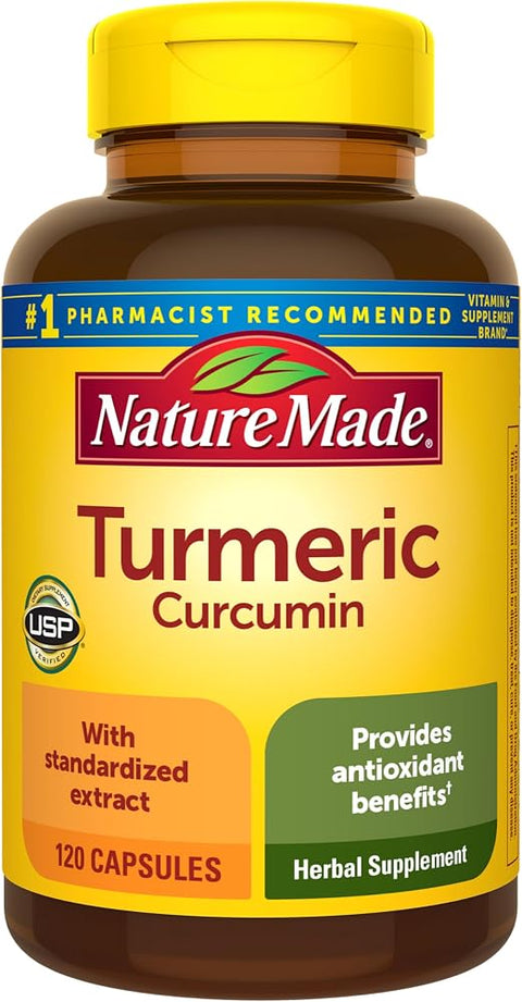Nature Made Turmeric Curcumin 500 mg, Herbal Supplements, 120 Capsules - Personal Care