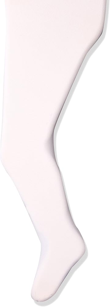 Jacques Moret Big Girl's Footed Tight Sockshosiery, white, XS - Personal Care