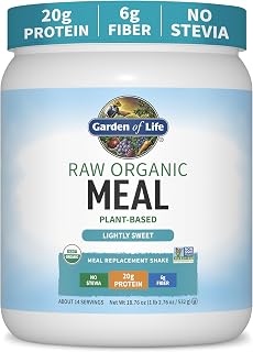 Garden of Life Raw Organic Meal Protein Powder, Lightly Sweet, 14 Servings