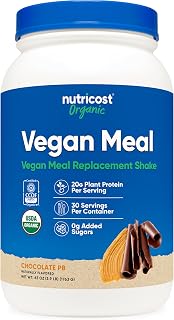 Nutricost Organic Vegan Meal Replacement Shake Powder (Chocolate PB)