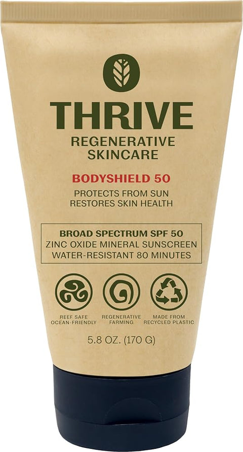 Thrive Natural Care Reef Safe Sunscreen SPF50 - Hawaii 104 Reef Act Compliant - Mineral Sunscreen Non-Nano Zinc Oxide - Vegan, (5.8 Oz (Pack of 1)) - Personal Care