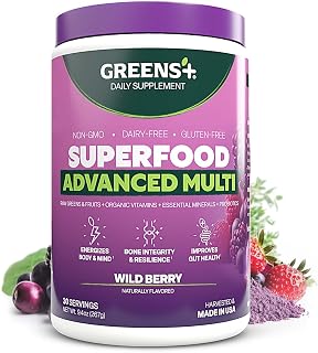 Greens+ Advanced Multi Wild Berry Superfood Powder | 9.4 oz