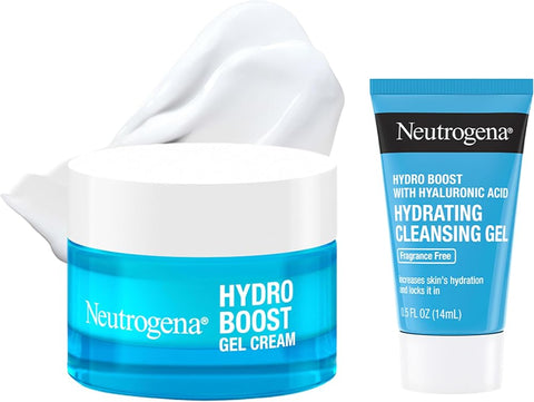 Neutrogena Hydro Boost Gel Cream Face Moisturizer + Trial Cleanser, 2 pk - Personal Care
