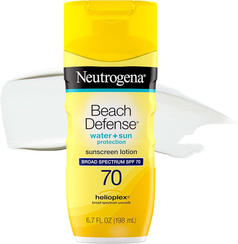 Neutrogena Beach Defense Sunscreen Lotion, SPF 70, 6.7 fl. oz - Personal Care