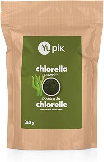 Yupik Chlorella Powder 8.8 oz, Superfood, Kosher, Gluten-Free, Rich in Chlorophyll, Antioxidants, Protein, Iron, Heavy Metal Detoxifier