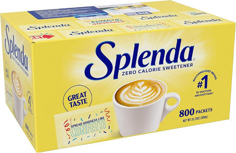 Splenda Zero Calorie Sweetener, 800 Count Packets - Personal Care