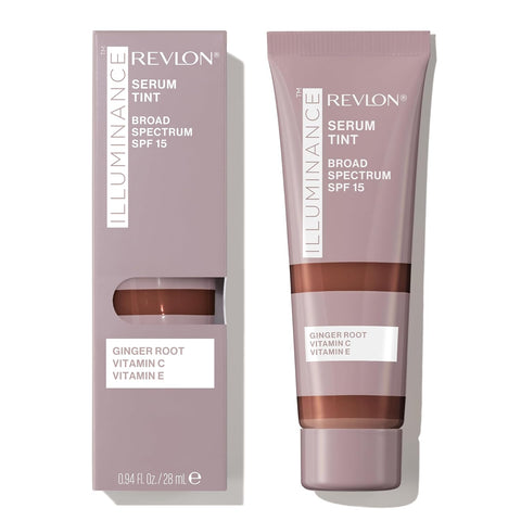 Revlon Illuminance Tinted Serum, Triple Hyaluronic Acid, Evens Out Skin Tone Over Time - Rich Mahogany (0.94 Fl Oz)