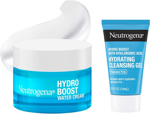 Neutrogena Hydro Boost Water Cream Face Moisturizer + Trial Cleanser, 2 pk - Personal Care