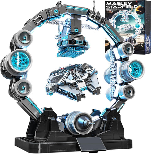 HJPLPXH Magnetic Levitation Orbital Space Station Spaceship Building Set