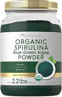 Carlyle Organic Spirulina Powder 2.2 lbs | Blue Green Algae | 8000mg