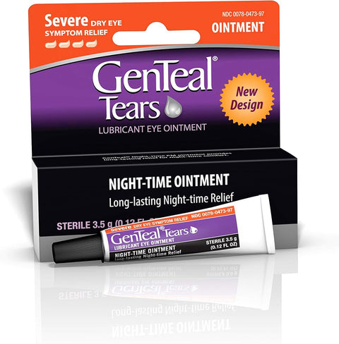Genteal Tears Night-Time Ointment, Severe Dry Eye Relief, 3.5 g - Personal Care