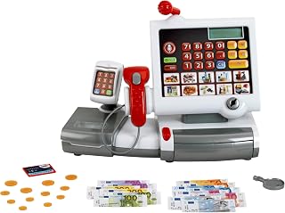 Theo Klein 9356 Toy Cash Register I with Calculator Function and Payment Terminal I Scanner and Scales with Light and Sound I Toy for Children Aged 3 Years and up