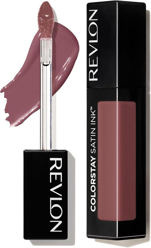 Revlon ColorStay Satin Ink Liquid Lipstick, 033 Queen of Quartz, 0.17 fl oz - Long-lasting liquid lipstick with moisturizing formula and up to 16hr color. - Lip Makeup - Beauty
