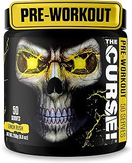 JNX The Curse! Pre Workout Powder with Creatine, Lemon Rush, 50 Servings