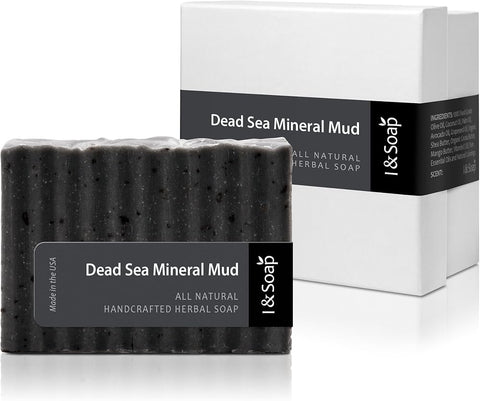 Dead Sea Mud Soap Bar for Face & Body – Deep Cleansing Natural Mineral Soap for Oily Skin, Excess Oil & Blackheads – Clarifying Daily Cleansing Bar – Made in Jordan, 90g – Sea Cure