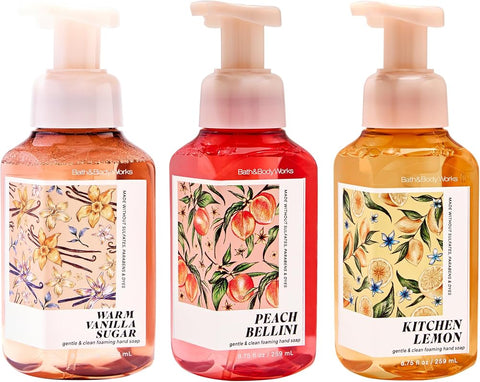 Bath & Body Works Vanilla, Bellini & Lemon Foaming Hand Soap Bundle - Personal Care