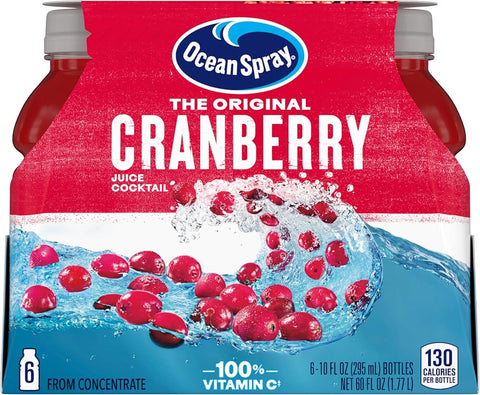 Ocean Spray Cranberry Cocktail Juice Drink, (Pack of 6) 10 Ounce, 60 Fl Oz