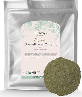 Starwest Botanicals Organic GreenPower Blend, Green Powder - Bulk 1 lb Bag