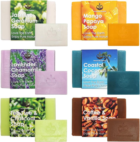 Forest Falls Scented Bar Soap - Infused with Organic Shea Butter - USA Made with Natural Oils & Sustainable Ingredients - Handmade, Moisturizing, Vegan, Gentle for All Skin Types - Cruelty Free - 5 oz