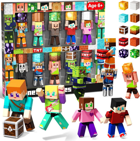 20 Pcs Magnetic Action Figures Playset - Magnetic Building Toys