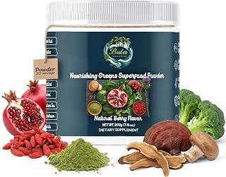 Bula Nourishing Greens Superfood Powder, Spirulina, Chlorella, 30ct, 203g