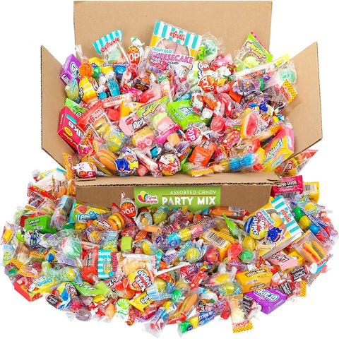 Big TOP DEALS USA Candy Variety Pack, Assorted Individually Wrapped Candies, 48 Pieces, Bulk Candy Mix for Parties, Pinatas, Halloween, and Celebrations