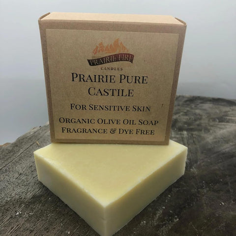 Italian Olive Oil Castile Soap Bar - Handmade Cold Process Non Toxic Natural Bar Soap - Borage Oil & Blackberry Soothing Sensitive Skin Soap & Moisturizing Body Wash 5.2 oz